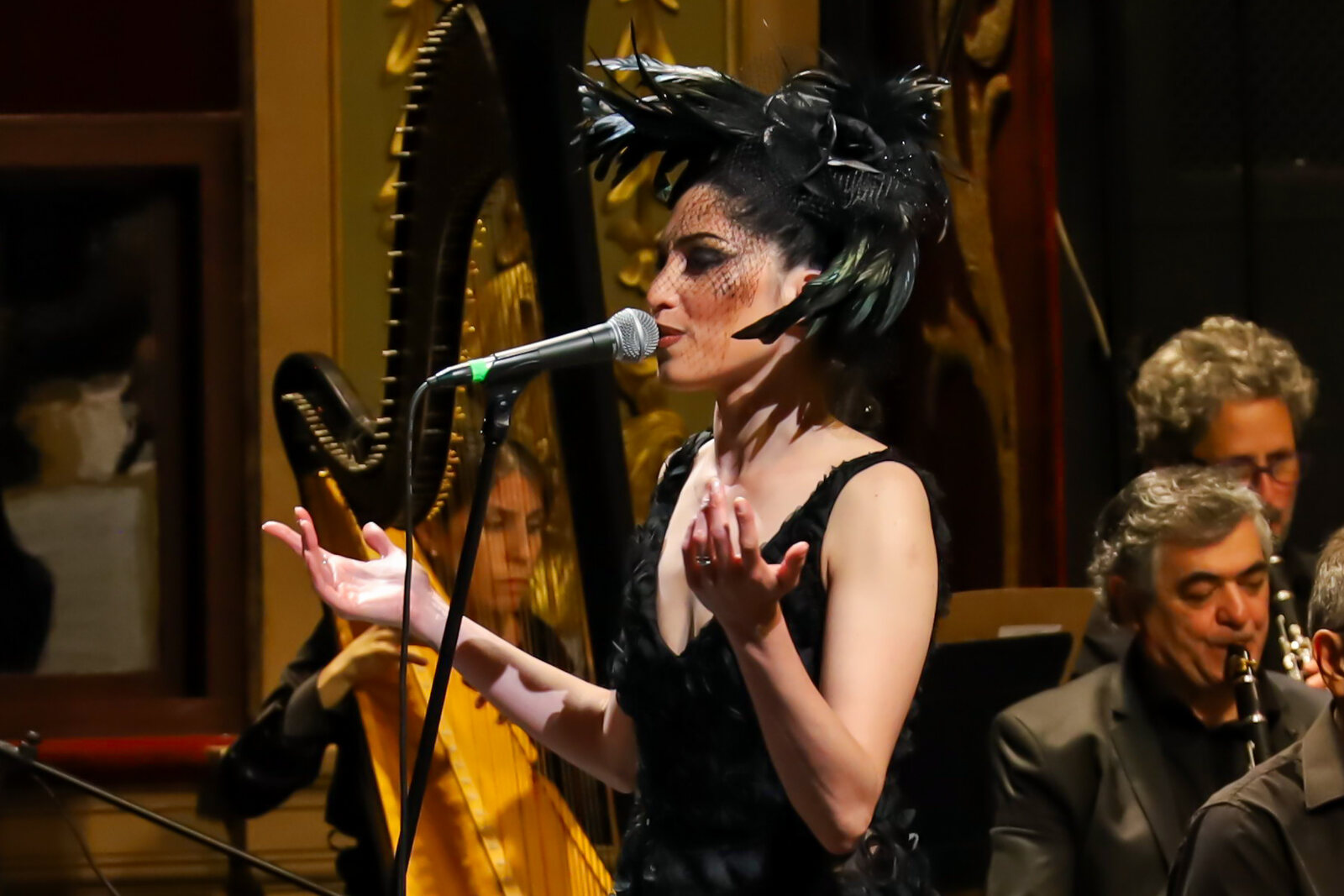 Loretta Sorbello interpretó canciones de Amy Winehouse junto a la Banda Sinfónica de la Provincia en el Teatro del Libertador San Martín.